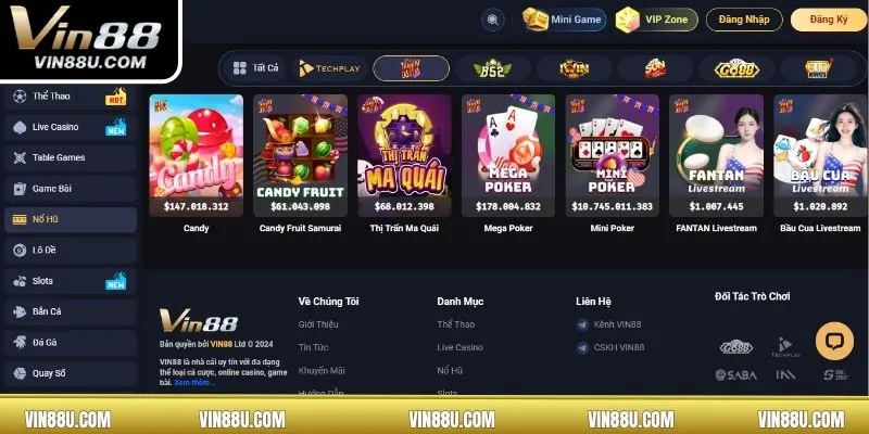 Bỏ túi top game hàng đầu nên trải nghiệm tại VIN88