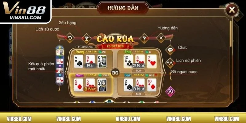 Các thuật ngữ game bài cào xuất hiện tại VIN88