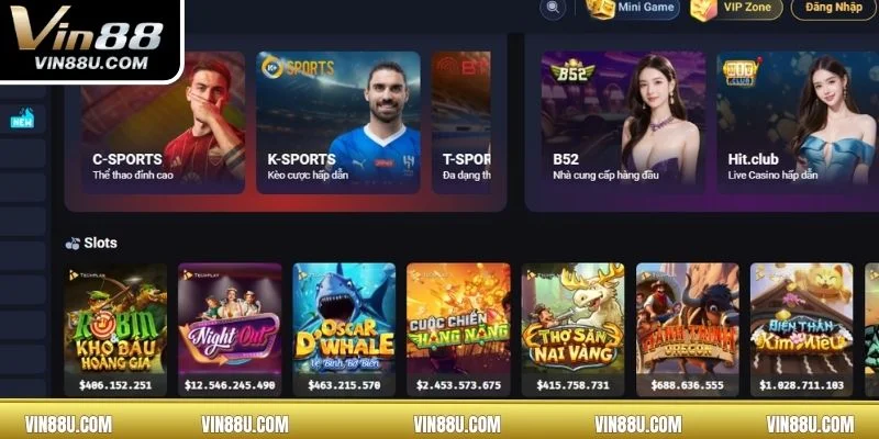 Chỉ cần nhập tên đăng nhập VIN88 và mật khẩu để bắt đầu hành trình