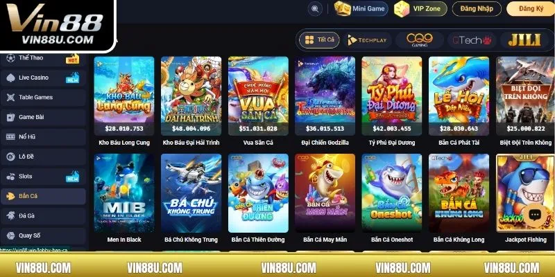 Top game bắn cá đổi thưởng tại VIN88 không nên bỏ lỡ năm 2025 
